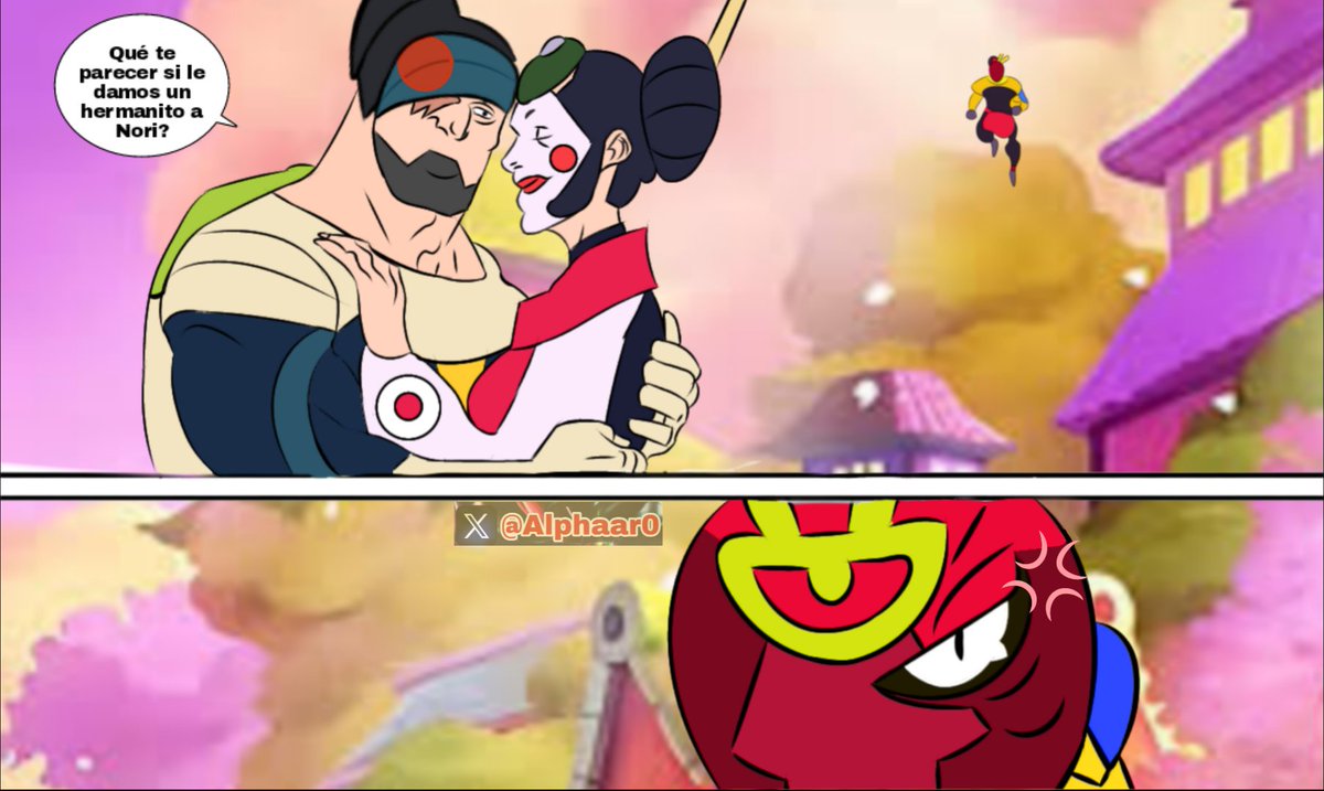 Alphaar0's tweet photo. Curi que se me ocurrió a raíz de esto.

Literalmente Tara ni comió los nano fideos, solo quiso atacar a Kaze de gratis 😭.

#BrawlStars https://t.co/HLN3lAP76n