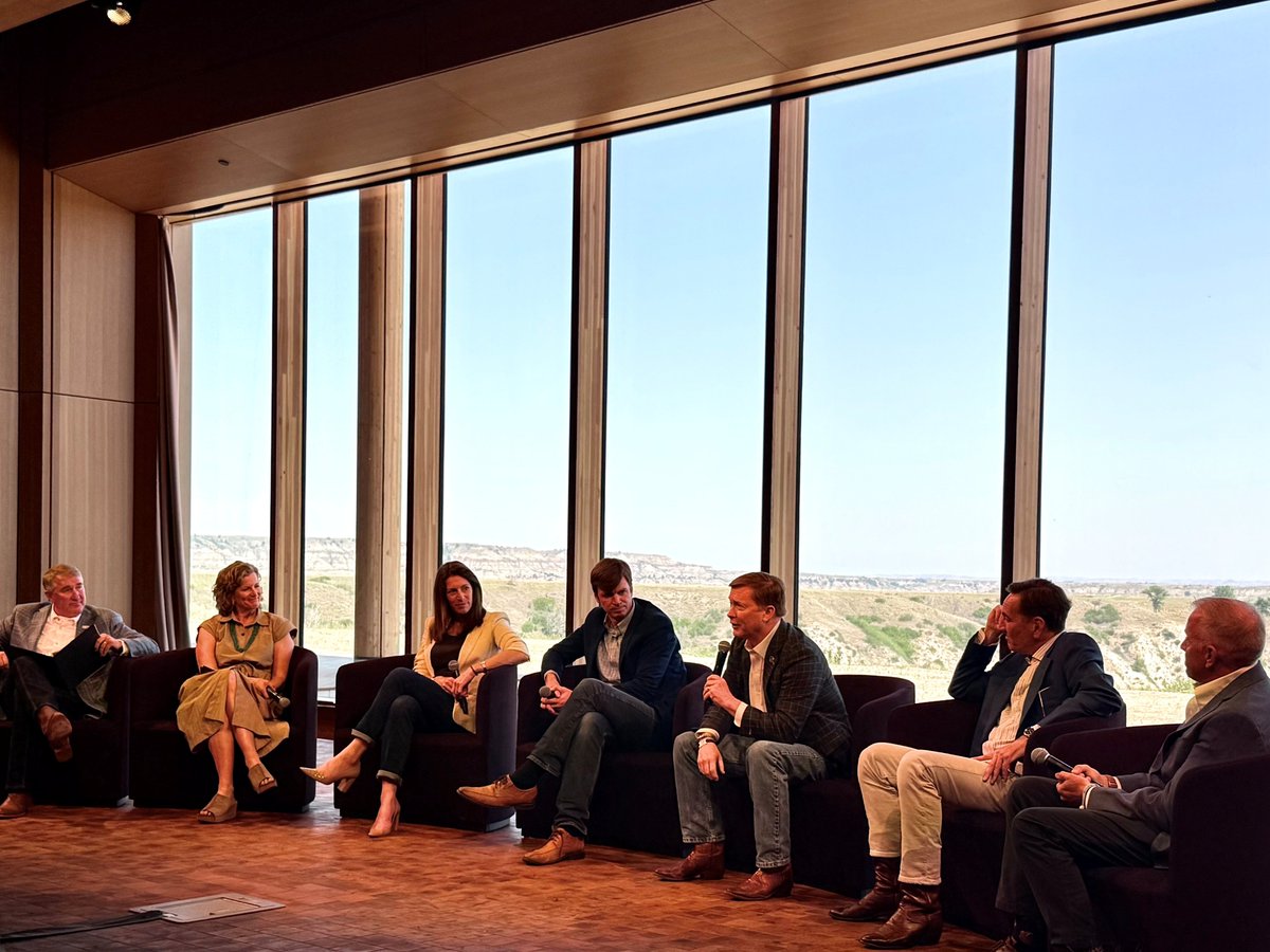 DucksUnlimited's tweet photo. DU leaders were proud to attend the grand opening of the Theodore Roosevelt Presidential Library in Medora, North Dakota.

DU CEO Adam Putnam participated in a panel discussion celebrating President Roosevelt’s enduring legacy and commitment to America’s lands, waters, wildlife, sportsmen and women, and outdoor heritage. 

Alongside leaders from the Department of the Interior, the Property and Environment Research Center, the Trust for Public Land, the National Wildlife Federation, the National Fish and Wildlife Foundation, and the Boone & Crockett Club, the panel discussed our shared commitment and partnership to steward America’s natural resources for future generations. #DuckPolicy