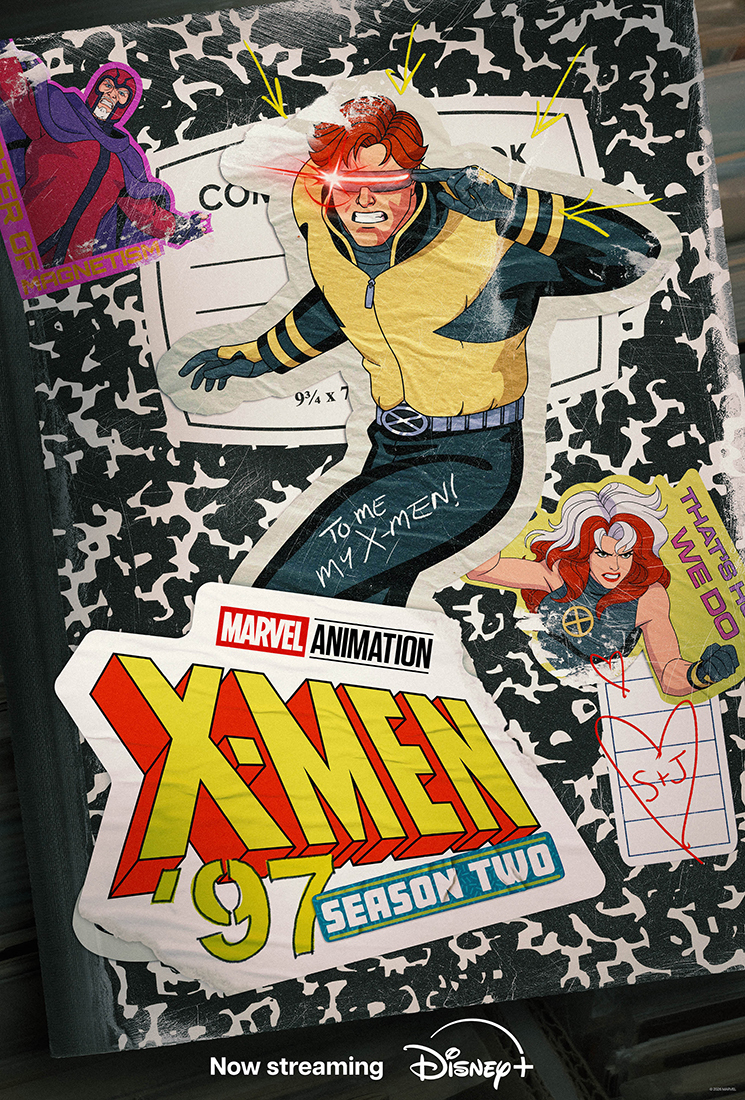 MarvelStudios's tweet photo. Taking notes on this week's episodes of #XMen97. 

Stream the first three episodes of Season 2 now, only on Disney+. https://t.co/HoK0BV0xyd