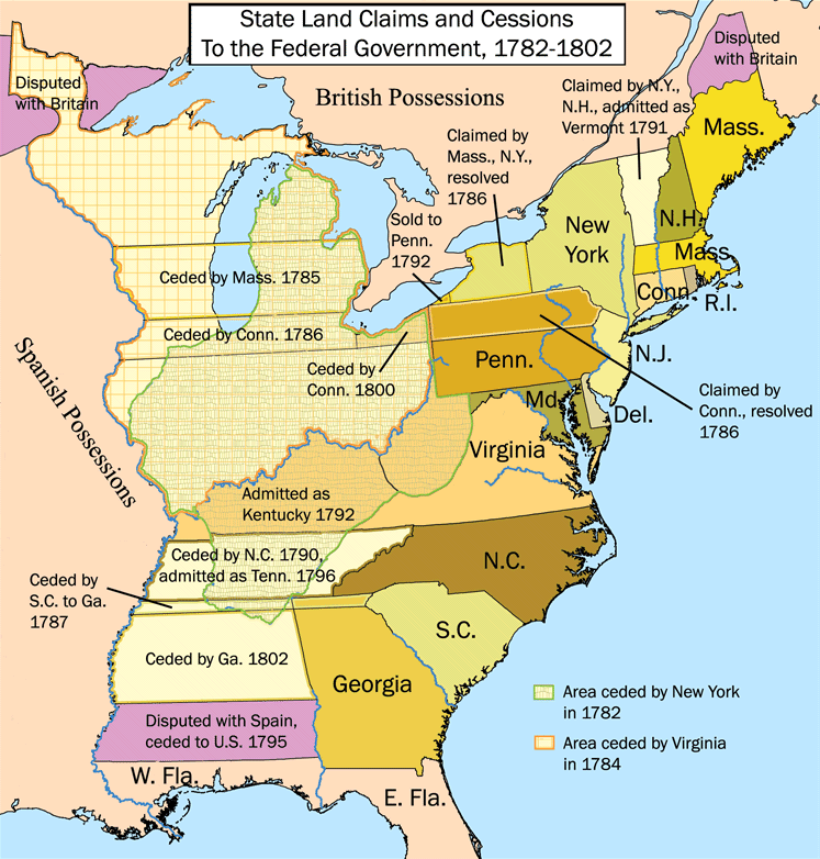 probablykaffe's tweet photo. First of all Massachusetts financed most of the other colonies' land grabs and even then, Mass had claims from Fort Detroit to the Pacific Ocean (extending even further than the map), and only gave it up 10 years after the revolt https://t.co/GXFUXok2Ko