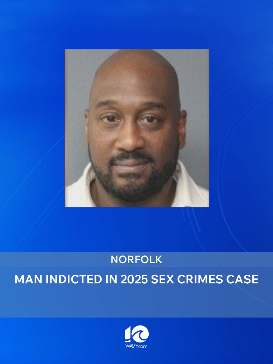 WAVY_News's tweet photo. A man was indicted in connection with a sex crime. He has been charged with raping a helpless victim on September 18, 2025, a felony.

Read more: https://t.co/eSSIK879KP https://t.co/XswJqWbATV