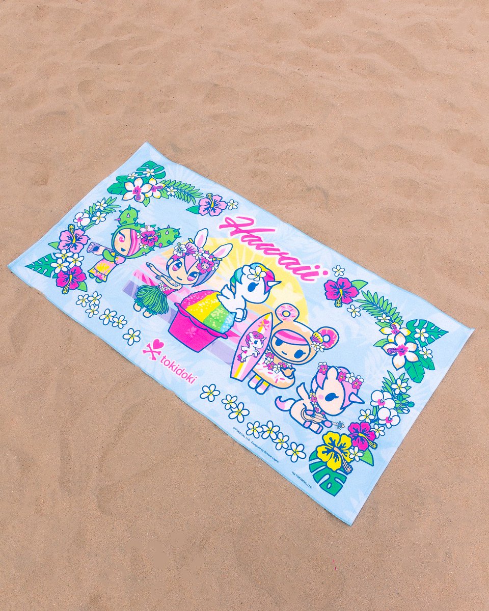 Enjoy the sunshine on the beach with the #tokidoki Hawaiian Ohana