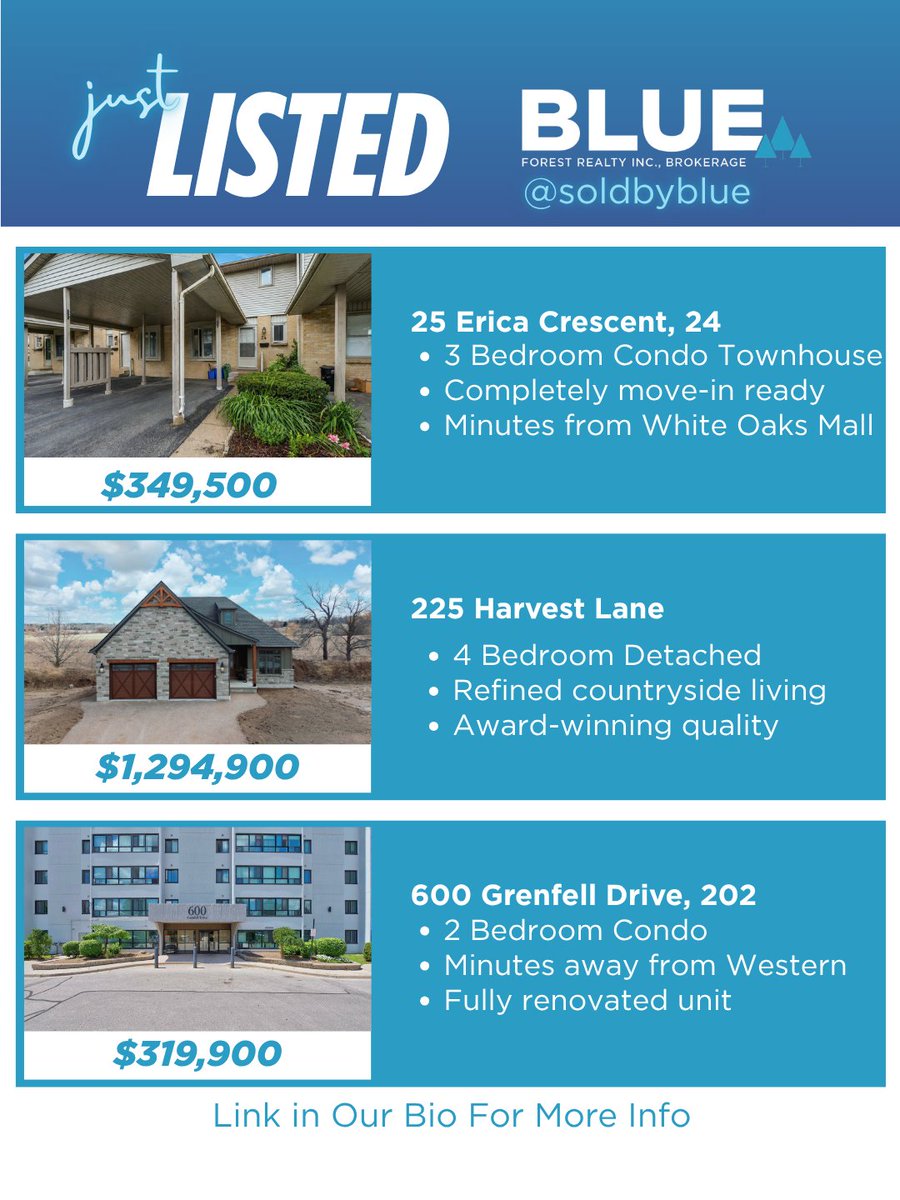 BLUEForestRE's tweet photo. JUST LISTED!
Whether you are looking to move into your dream home, build it from scratch, or are just looking for the next step in your home ownership journey, our #bluetiful agents are always available to help you!
#ldnontrealestate #soldbyblue #londonsbestbrokerage https://t.co/48cZ82M6Wx
