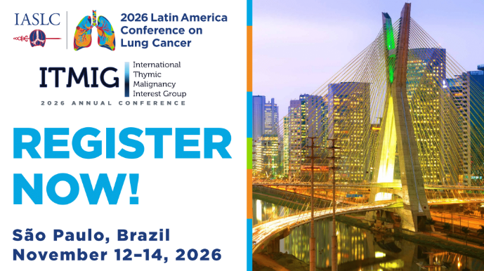 IASLC's tweet photo. 🚨 Registration is now open for #LALCA26!

Join the global thoracic oncology community in São Paulo, Brazil, Nov. 12–14, 2026, for cutting-edge science, collaboration, and networking. Register early and save your spot today.

Register now: https://t.co/ax2ftUYECx

#IASLC #LungCancer #ThoracicOncology