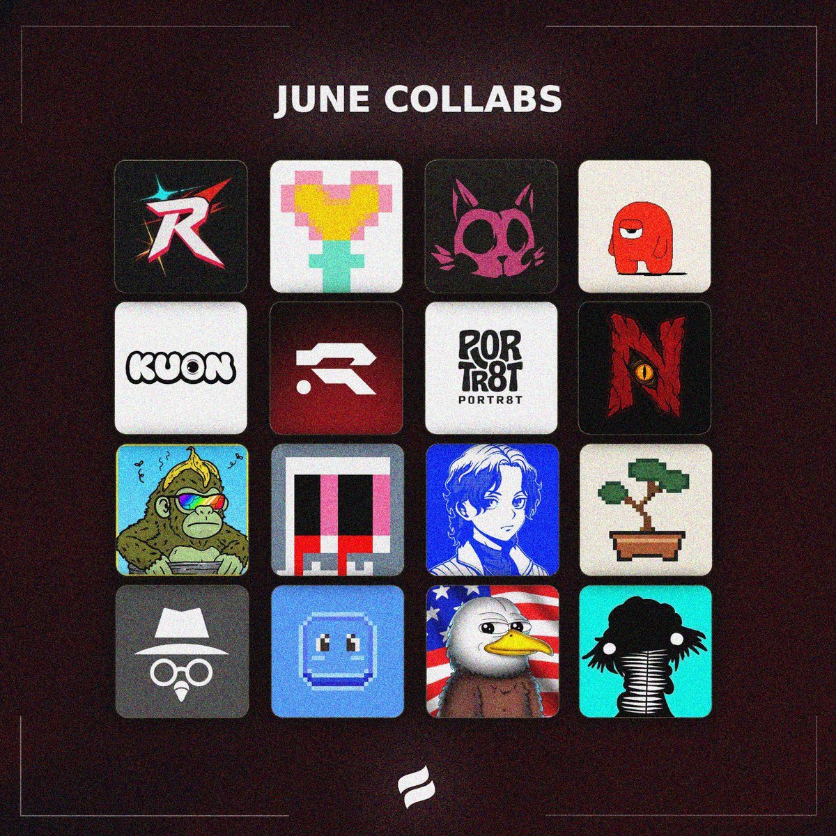 Web3Boreau's tweet photo. 𝗕𝗼𝗿𝗲𝗮𝘂 𝗝𝘂𝗻𝗲 𝗖𝗼𝗹𝗹𝗮𝗯𝘀

240+ Collabs done

Thanks for all partners 🫶

Check all 👇
@Racerz_eth 
@pic2cells 
@ODDCATSdotCOM 
@Gloombles 
@KUONnft 
@TheProjectR3D 
@P0RTR8T 
@nightborneth 
@CyberKongz 
@CreepKids_eth 
@boisxyz 
@onchainbonsai 
@GolubiroNFT 
@blupixapp 
@AbeEagleNft 
@sicKo_77 

More info or Giveaways: https://t.co/yROGoJvfu2