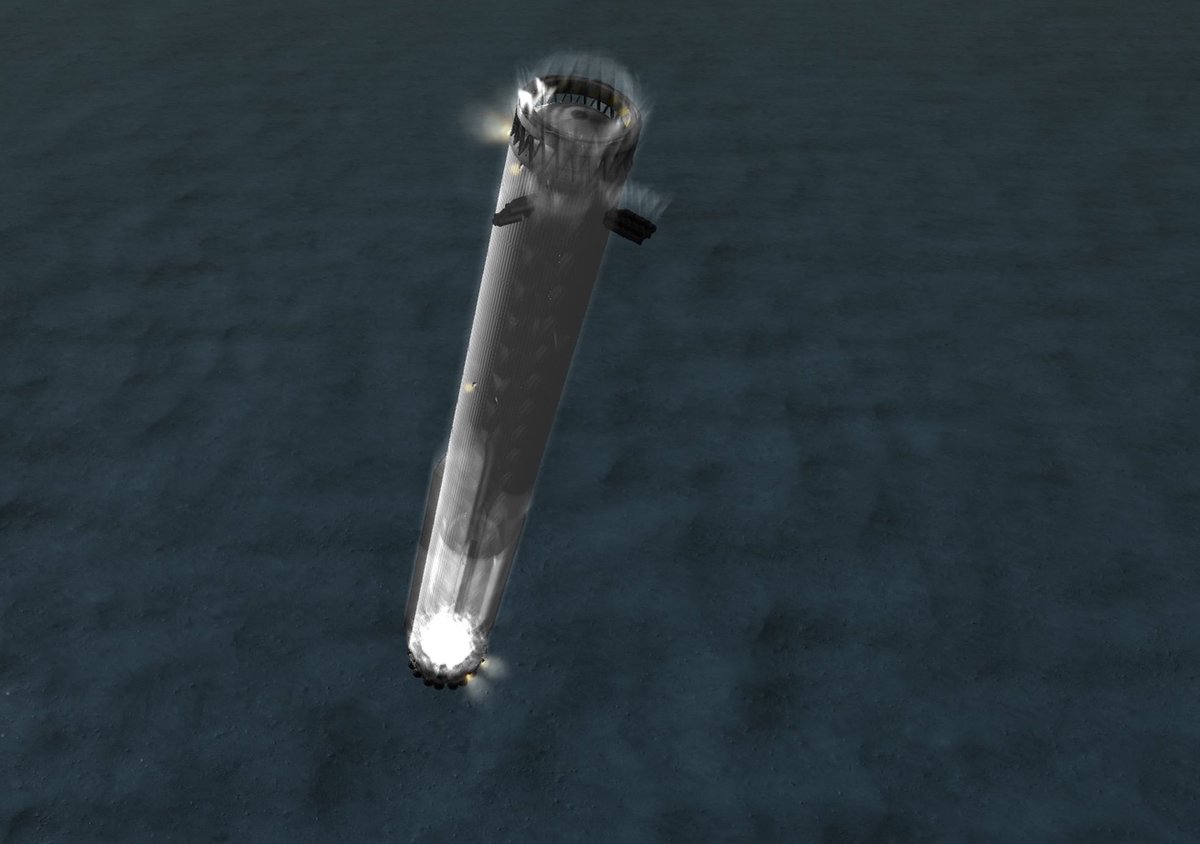 VibeChaserrr's tweet photo. Looks like the elvedon pieces did pretty good on the booster and a nice soft splashdown!! https://t.co/I63Ojlg3pL