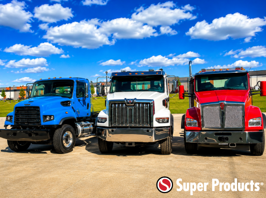 SuperProducts's tweet photo. πEven our truck chassis are showing their patriotic spirit! β€οΈπ€π
π
Our offices will be CLOSED on Friday, July 3, in observance of the Independence Day holiday.
#Happy4thOfJuly #IndependenceDay #VacuumTrucks #BuiltForWork https://t.co/MP8N9zaKMp