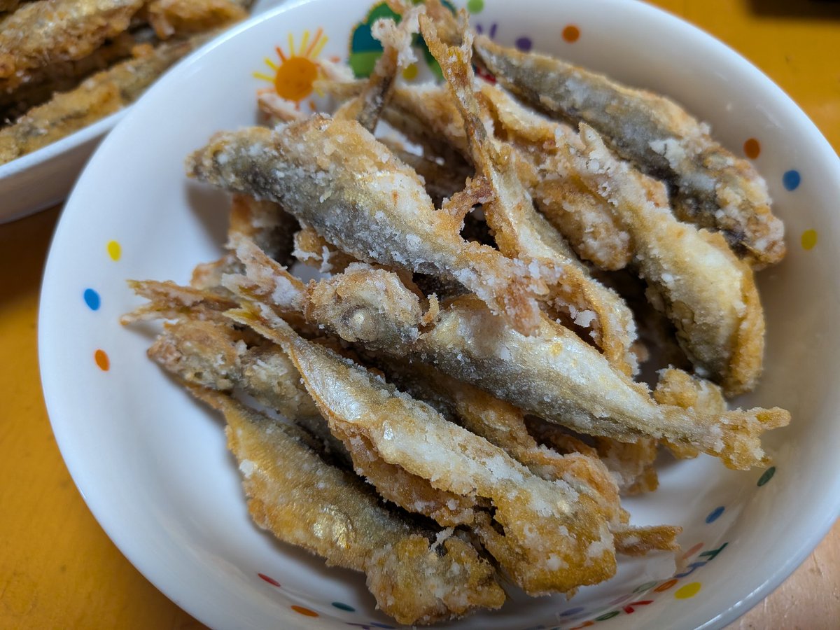 ponnotsuri's tweet photo. 遂に念願のアオリイカ釣れて🦑
タモに入れたつもりが入ってなくて
外側の網に引っかかただけで目の前
まであげてアオリー！！ってなった
瞬間ドボーンってお帰りになる(TдT)
一瞬理解できず立ち尽くしました笑
何はともあれ豆アジの唐揚美味しい😋 https://t.co/TprlGcb8jz
