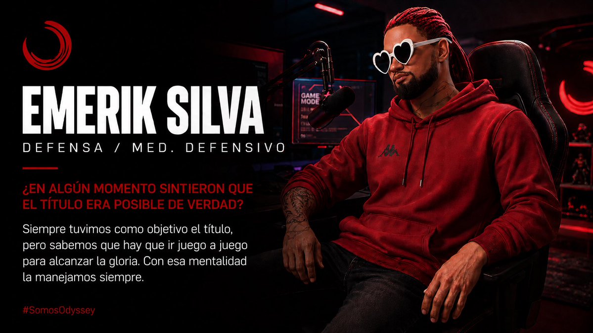 OdyTeam's tweet photo. Nuestra quinta entrevista, el que habla poco y dice mucho, nos lo cuenta todo. Streamer (aveces), defensa y medio campista, el de San Luis Río Colorado que lo dio todo en la cancha y celebró el título como el solo sabe, pura actitud ⚽️🔴 1/2 https://t.co/JlrhnSCGCq
