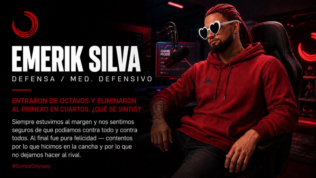 OdyTeam's tweet photo. Nuestra quinta entrevista, el que habla poco y dice mucho, nos lo cuenta todo. Streamer (aveces), defensa y medio campista, el de San Luis Río Colorado que lo dio todo en la cancha y celebró el título como el solo sabe, pura actitud ⚽️🔴 1/2 https://t.co/JlrhnSCGCq