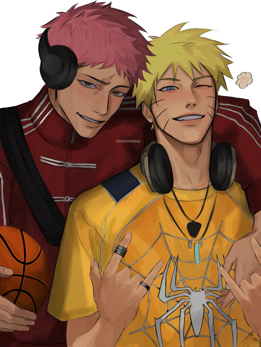 aransmind's tweet photo. a powerful duo #jjk #naruto https://t.co/Q7dlp5CtFE