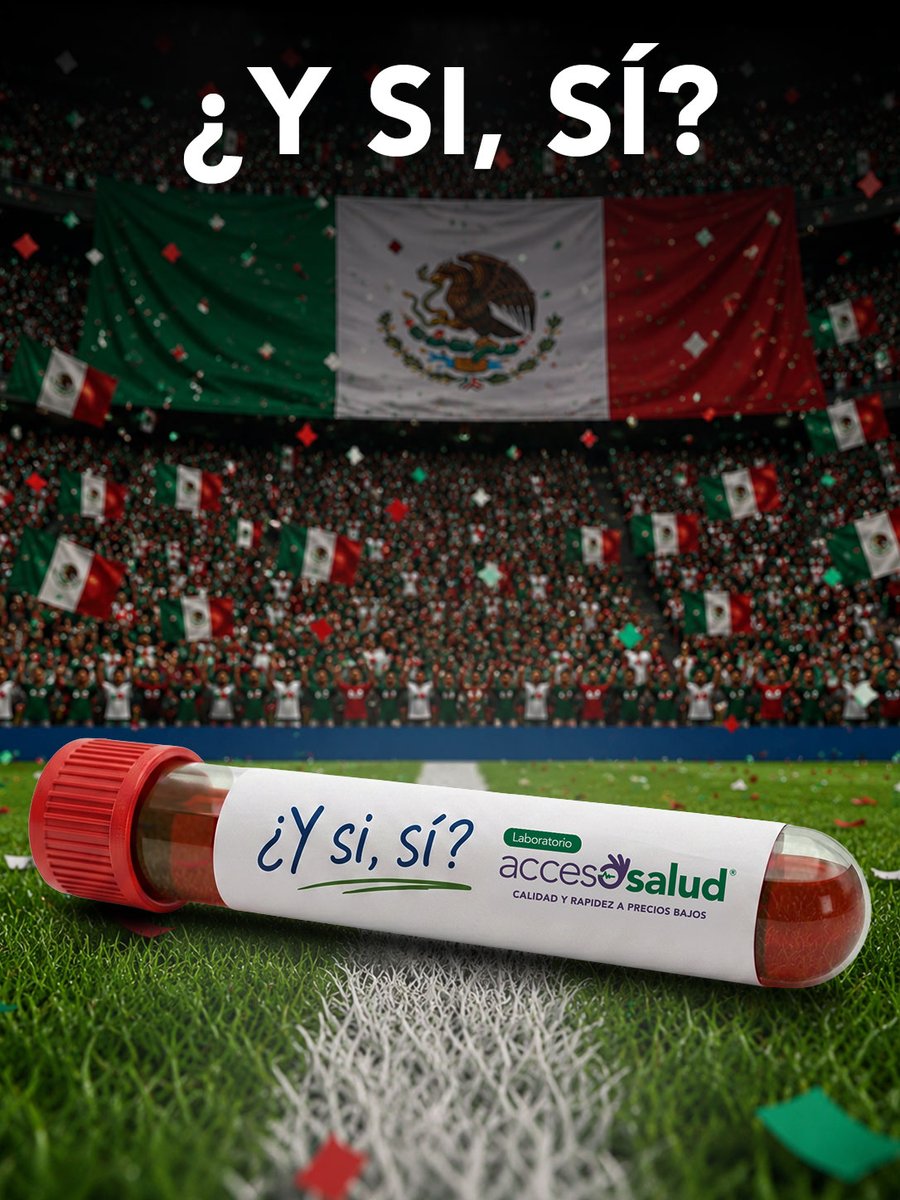 labaccesosalud's tweet photo. El internet hizo tendencia tres palabras. 👀🇲🇽 Nosotros las hacemos un recordatorio: ¿Y si, sí… cuidas tu salud? 💜

En Laboratorio Acceso Salud hay estudios de calidad a precios accesibles. 📲 Cotiza por WhatsApp: 55 4187 7642. 🙌

#WorldCup2026 #México https://t.co/irCoa5xhhx