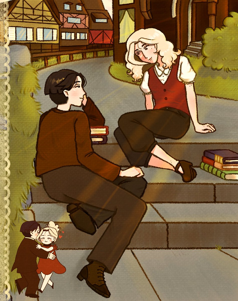 kiki_lma0's tweet photo. Little love in Alsace #yumeship #oc #art #thelonglongholiday #tllh https://t.co/Dq4mIwdlXT