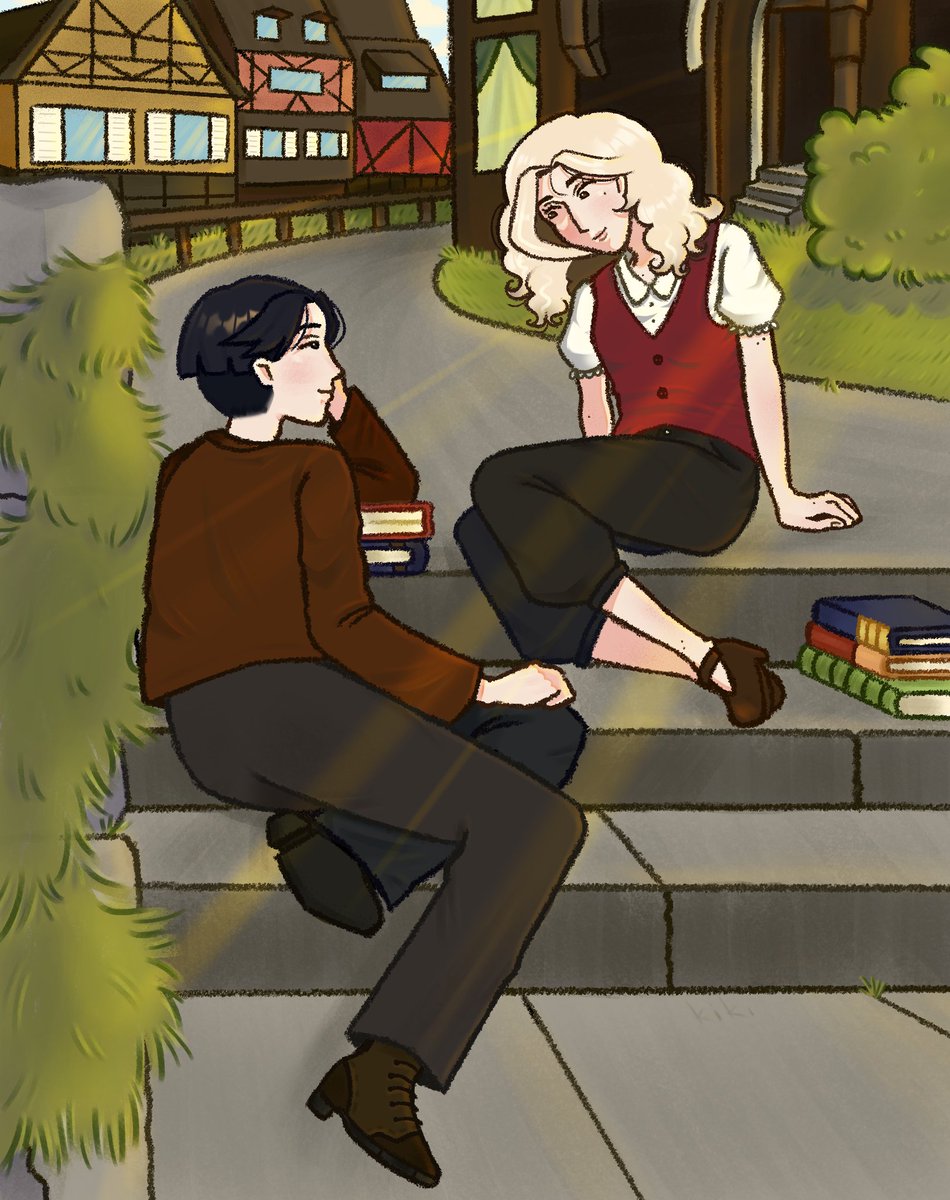 kiki_lma0's tweet photo. Little love in Alsace #yumeship #oc #art #thelonglongholiday #tllh https://t.co/Dq4mIwdlXT