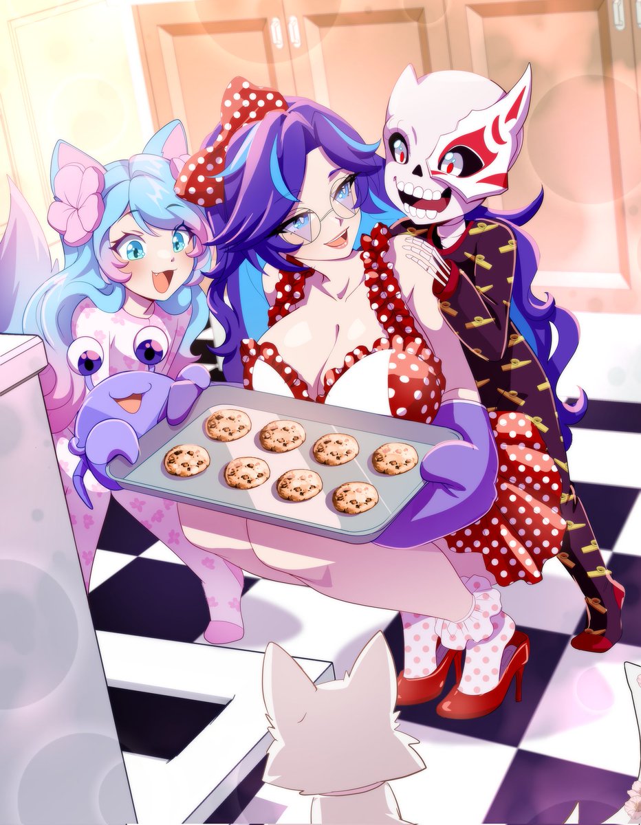 Spookypandagirl's tweet photo. Com for the wonderful @_mamavale of the Vale family

It was beyond moving to work on this an i am forever grateful to Mamavale and Silvervale for being the most amazing people

Tears were shed drawing this

Seriously all my love the the Vale family https://t.co/ha0Nuw5isd