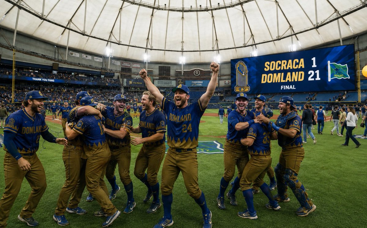 Gov_of_Domland's tweet photo. 🚨BREAKING NEWS🚨
Domland absolutely destroys Socraca 21-1. Domland sets history for the biggest blowout in the BWP. Domland is now in the Semifinals. https://t.co/GrPqwNlcAM