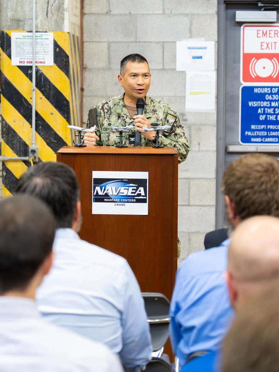 NAVSEACrane's tweet photo. Ribbon cutting complete! ✂️ NSWC Crane officially opened the Metal Additive Manufacturing (MADMAN) Repair Center. Using advanced cold spray tech, we are now repairing critical maritime &amp; aerospace components in days instead of months. 

#NSWCCrane #FleetReadiness https://t.co/eBAskeLCFc