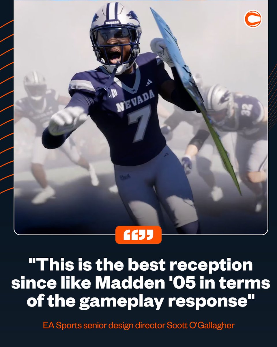 Covers's tweet photo. CFB27 is HERE (with early access) 🔥

EA Sports senior design director @ScottOGallagher details every major gameplay change in College Football 27 - from rebuilt pre-play controls to the biggest coverage revamp in franchise history.

🔗 https://t.co/cWaiRaKOXp https://t.co/k11dZMaLRg