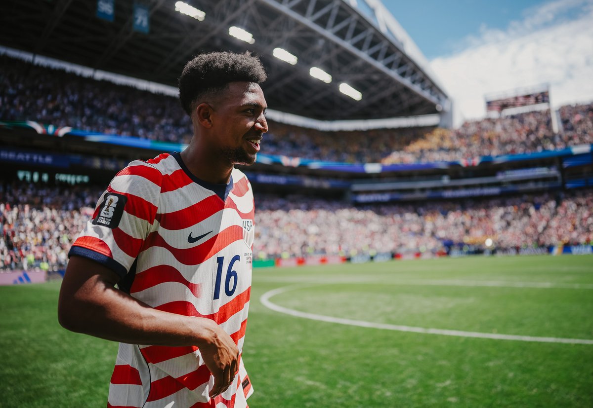 USMNT's tweet photo. JULY 6, 2026. 

SEATTLE, WE'RE COMING BACK FOR MORE. https://t.co/DSsjrnJK5e