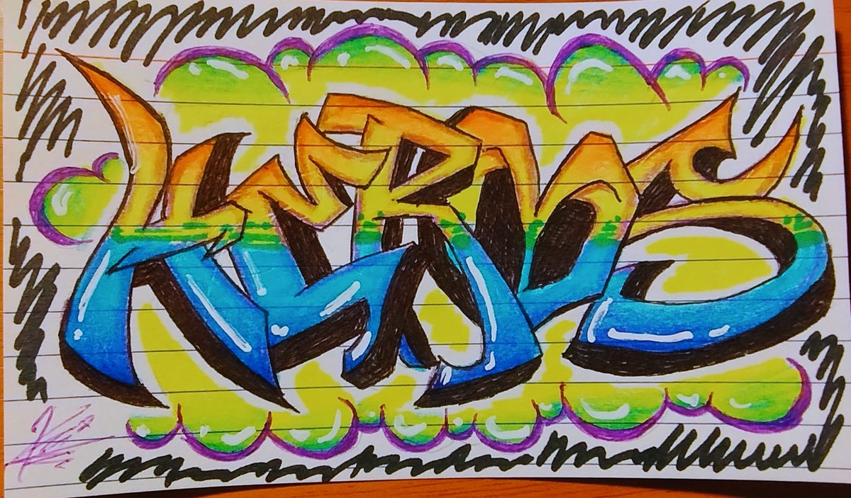 KSonikera's tweet photo. 💚💙💛 #drawingㅤㅤ #draw #graffiti https://t.co/1cxd13fKOS