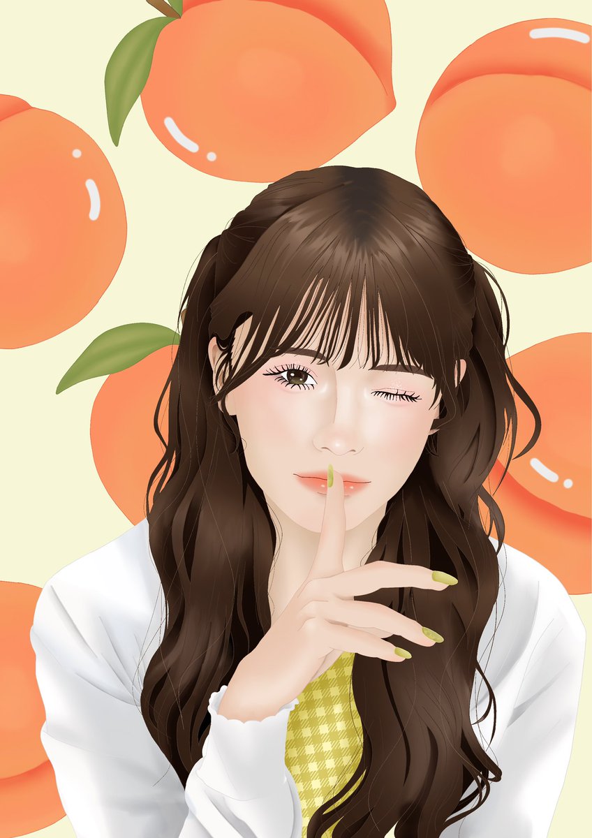 hinta_1945's tweet photo. 多幸感ピーチメイク🍑

 #女の子イラスト  #有償依頼 
 #イラストレーターさんと繋がりたい https://t.co/qZyht7VTDZ