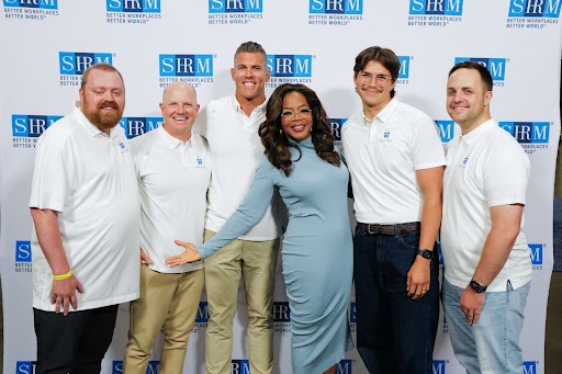 Corp_Traditions's tweet photo. Our co-founder Bryan took the #SHRM26 main stage right before @Oprah.

Before that we spent the week meeting thousands of incredible HR pros. Unforgettable.

Thank you @SHRM.

See how we help teams celebrate their people → https://t.co/ehmjC0TsR0 https://t.co/iLuXUQSJEG