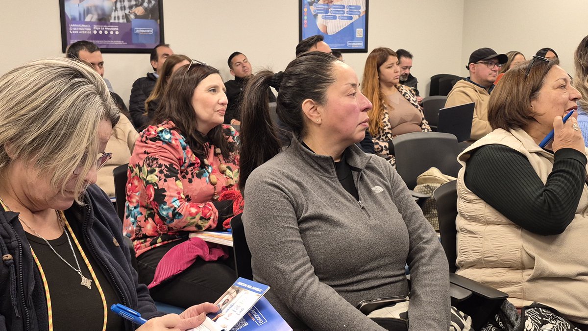 drtmetrooriente's tweet photo. 📌 [AHORA] Una charla para #MiPyME sobre Trabajo Decente y Equidad de Género en la Fiscalización, está realizando la dir. regional, Carolina Campos Valdivia, en la ACHS de Puente Alto.
➡️ La actividad ADP fue organizada por la Unidad de RRLL de la #IPTCordillera https://t.co/WHchfqF8pg