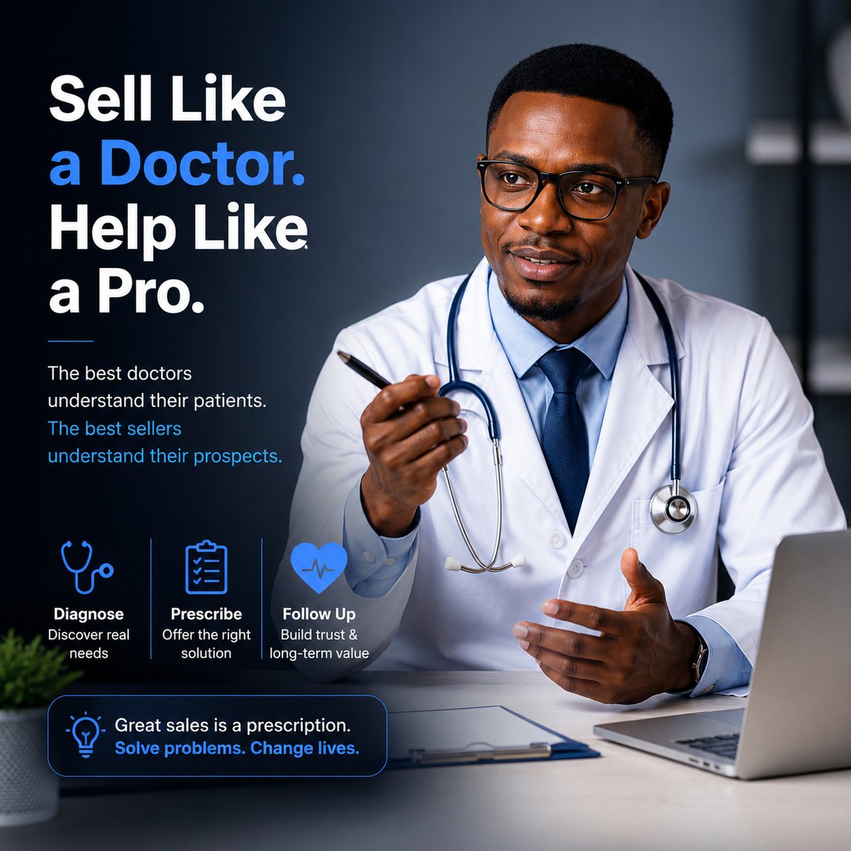 _iamdestiny01's tweet photo. The Best Salespeople in the World Don't Start by Selling... They Start by Diagnosing.

Go through the post on my Facebook Wall here 👇

https://t.co/hntvJTpmdI https://t.co/ycEeiLwJfI