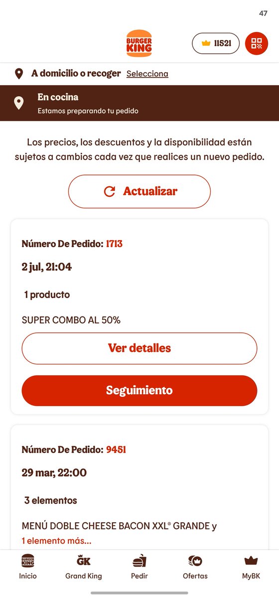 Romyc2108's tweet photo. Que vergüenza mas de una hora para hacer una entraga domicilio el establecimiento de puente valleca @BurgerKing @burgerking_es la pedí para entrega inmediata desde las 21:04 y en 22:14 y nada que avanza de la cocina . https://t.co/dXrAiN7ylb
