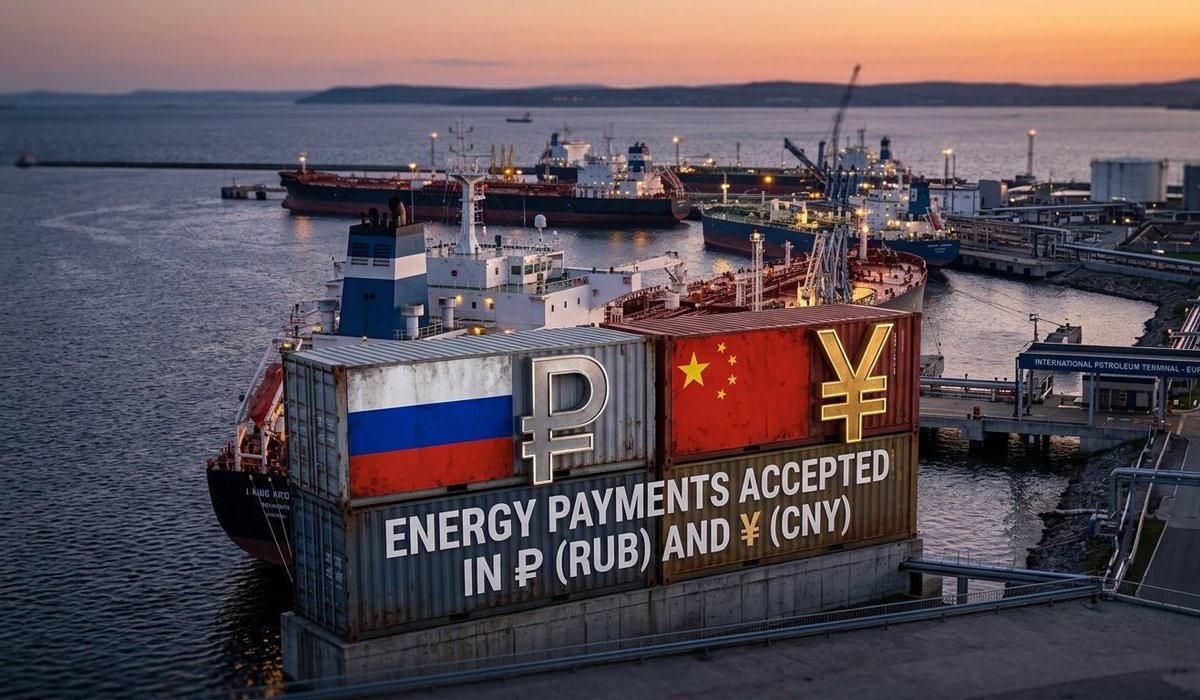 barontrump47's tweet photo. 🚨 BREAKING: THE END OF THE PETRODOLLAR? 🇷🇺🇨🇳🇪🇺
RUSSIA OFFICIALLY DITCHES WESTERN CURRENCIES! In a massive blow to the old financial order, the Kremlin has announced that all future Oil and Gas deals with Europe will be priced strictly in Russian Rubles and Chinese Yuan. https://t.co/Mcotta7jBU