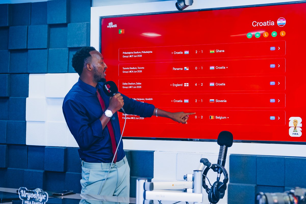 RoyalFMRwanda's tweet photo. World Cup football hits differently on Royal FM, where @mc_tino_ and @registzumatampi deliver top-tier analysis every matchday. 

#RoyalFM #TheLinkUp https://t.co/4K0kI875ti
