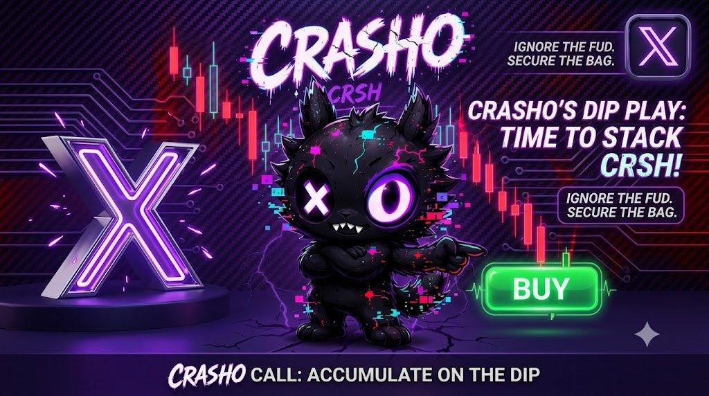CrashoCoin's tweet photo. Ignore the FUD. Accumulate on the dip. 💎🙌
Crasho knows exactly where this is going next. When $CRSH goes on sale, you don't ask questions—you stack.
LFG! 📈🔥
#CRSH #MemeCoin #CryptoDip #Crashocoin https://t.co/7IVVBQhtng