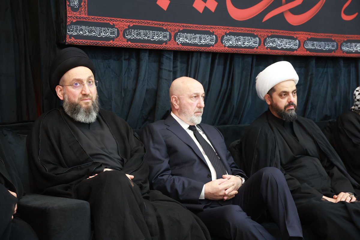 khazalimedia's tweet photo. تغطيةٌ مُصوَّرةٌ لمشاركةِ سماحة الشيخ الأمين قيس الخزعلي في اليوم الأولِ من مجلسِ العزاءِ الحسينيِّ المركزيِّ الذي تُقيمُهُ حركة عصائب أهل الحق في العاصمةِ بغداد. https://t.co/Wz3MbS9afw