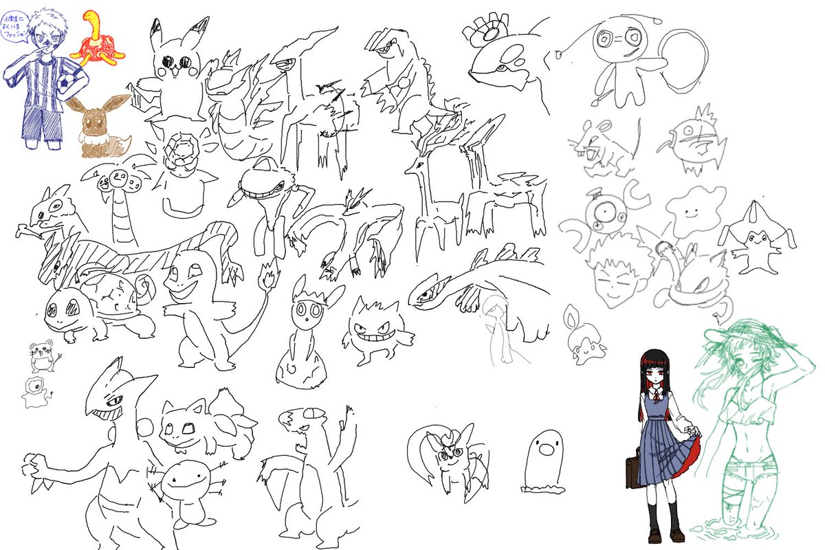 oekaki_yadao's tweet photo. うお〜、これからみんな相棒だ〜。

あとポケットモンスター（急なタイトル回収）。 https://t.co/0GPqwoVESE