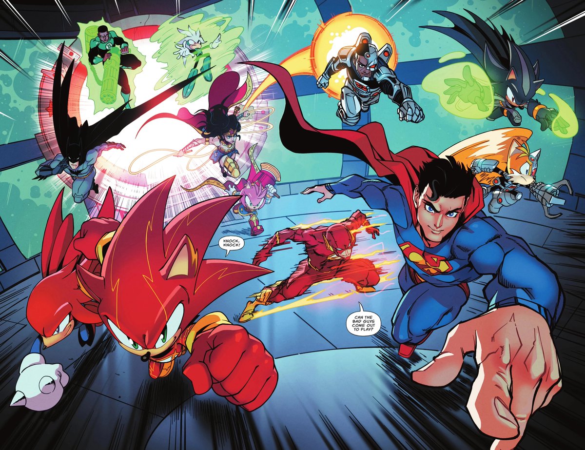 ikrystalcs's tweet photo. the spreads this issue have been some of the best I've ever seen from a Sonic comic https://t.co/kuOw2Go2fA