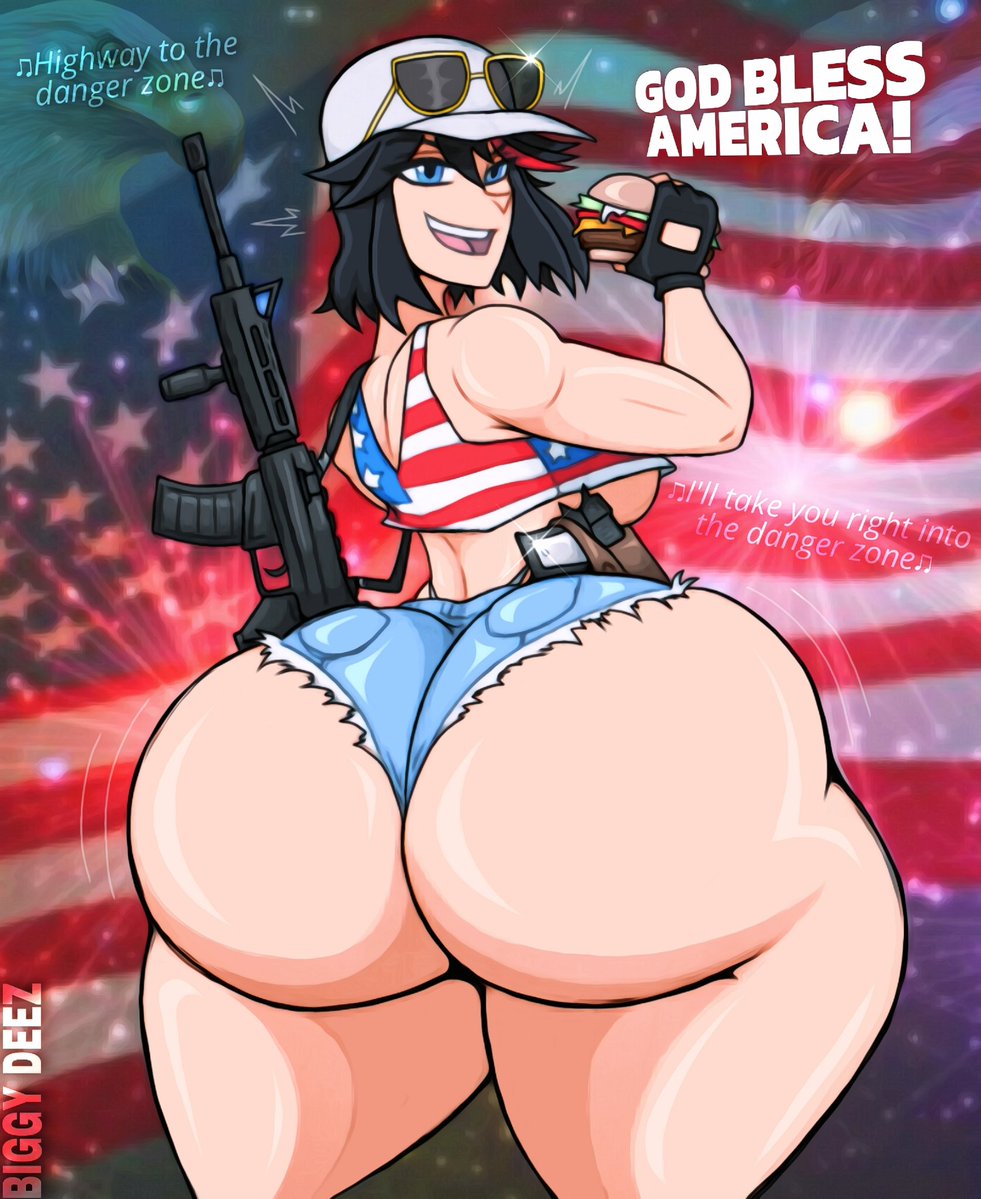 DeezySempai's tweet photo. 🇺🇸🗣Happy 4th of July❗️🇺🇸

Ryuko Matoi is here &amp; READY to celebrate the 250th Anniversary of the United States of America❗️🫡🦅 https://t.co/ysGqgFexTD