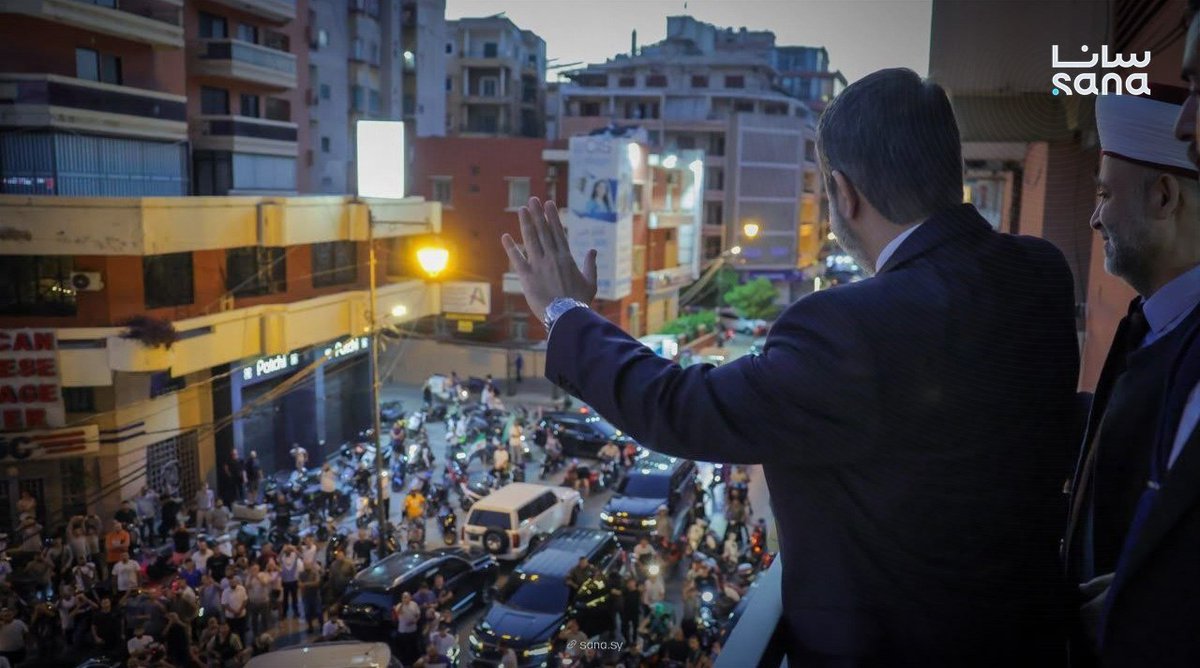 Annahar's tweet photo. لقطات توثق الاستقبال الشعبي لأسعد الشيباني في طرابلس https://t.co/qDMp3cW2S2