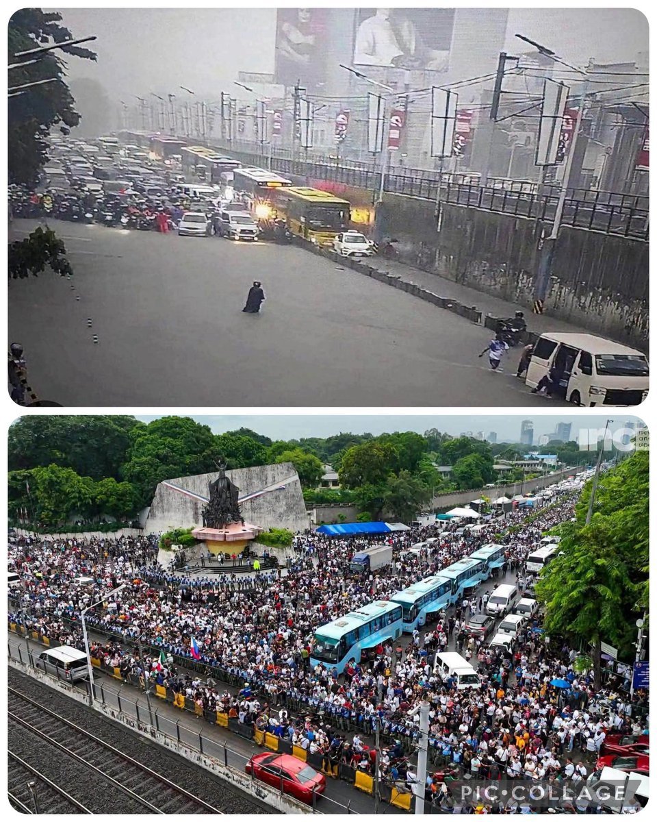 mongramosjr's tweet photo. Pinks: ok lang maabala ng baha, wag lang sa rally laban sa kurapsyon sa flood control project. https://t.co/rcm8Wu0R02