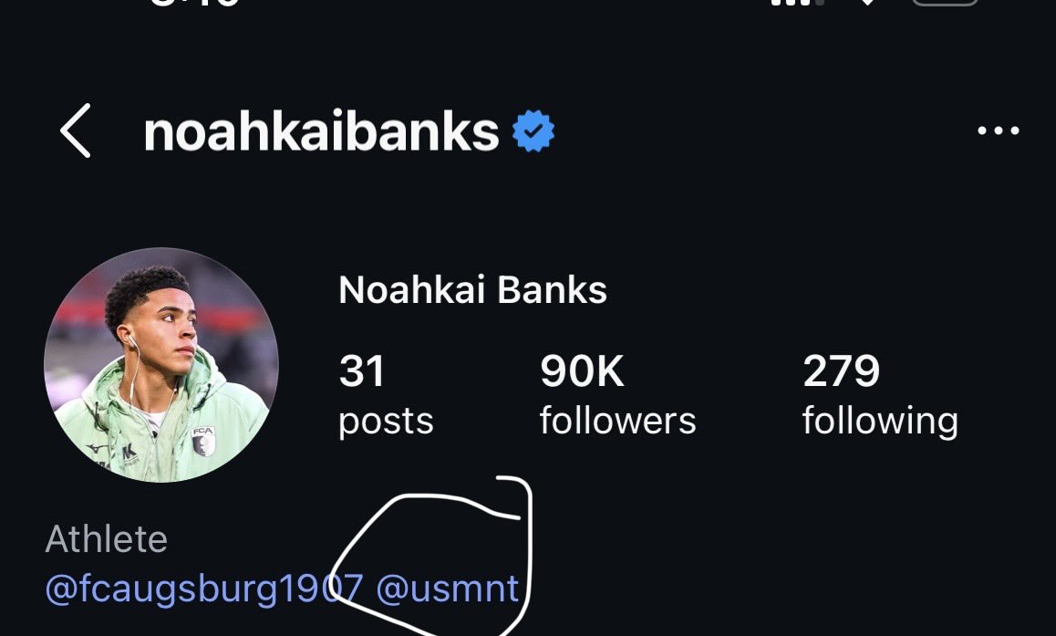 em19282's tweet photo. @usmntaut @USMNTfanatics16 Has he had usmnt in his bio this whole time? https://t.co/yVM1jZyz50