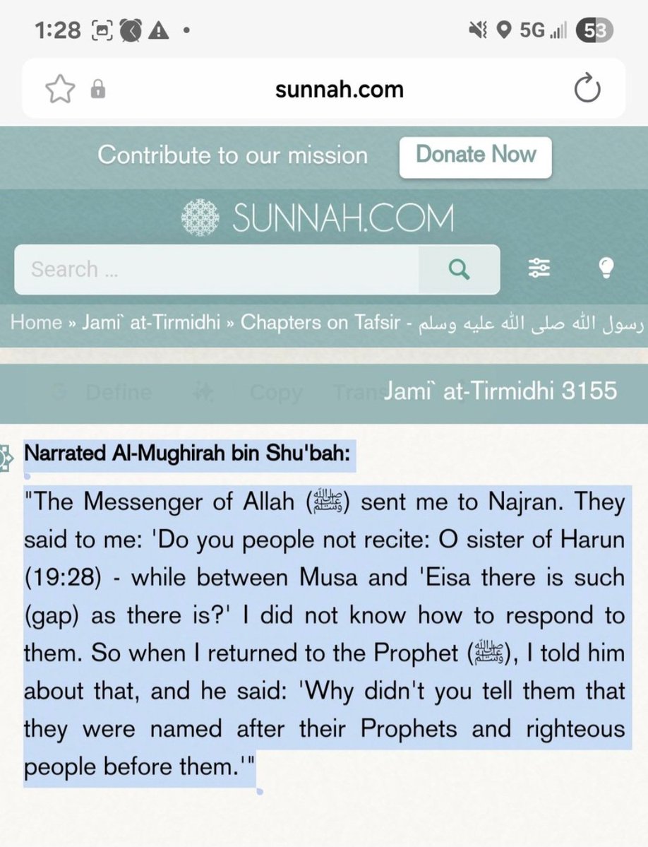 Want_Knowledge6's tweet photo. @OneSexistBigot @SophiaAgape_ @AnserBanbury @eternalbread_ Sure

The children of Israel named their children "after their prophets."

Mary(mother of Jesus) has an ACTUAL BROTHER named Haroon(Aaron).

Mary's brother was named after prophet Haroon(Aaron)

Like TODAY, someone named their child Moses after prophet Moses.
👇👍🏻 https://t.co/uD815NogjR