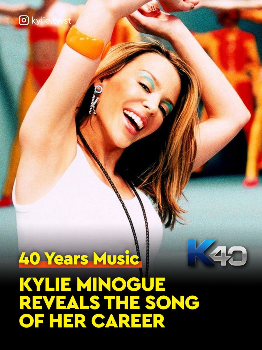 KylieTWST's tweet photo. Kylie Minogue has named 'Love at First Sight' as the song of her career.

When asked which one song would define her career, Kylie told the Ricki-Lee &amp; Tim show on Nova: "I'm just gonna say Love at First Sight. I think it's got my DNA in it."

Would you pick another song? 🎧 https://t.co/6EpBbyZcqz