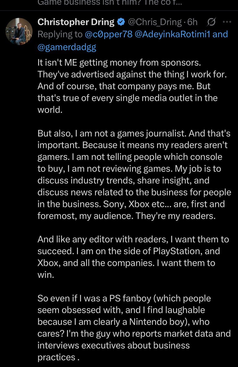 XboxTimdog's tweet photo. This guy is a massive Sony fanboy lol https://t.co/hVM6r1BFxx