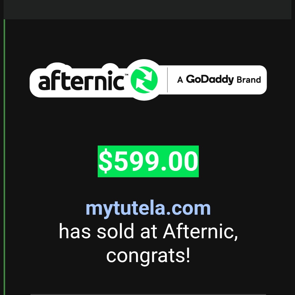 OuittoDN's tweet photo. I woke up this morning and found this motivating sale pitch to keep going.
Handreg on spaceship.
Hold time about 10 months.
Big thanks to @afternic ,@kasmiyouness1 and @KehelAyyoub https://t.co/zvXseIbNdz