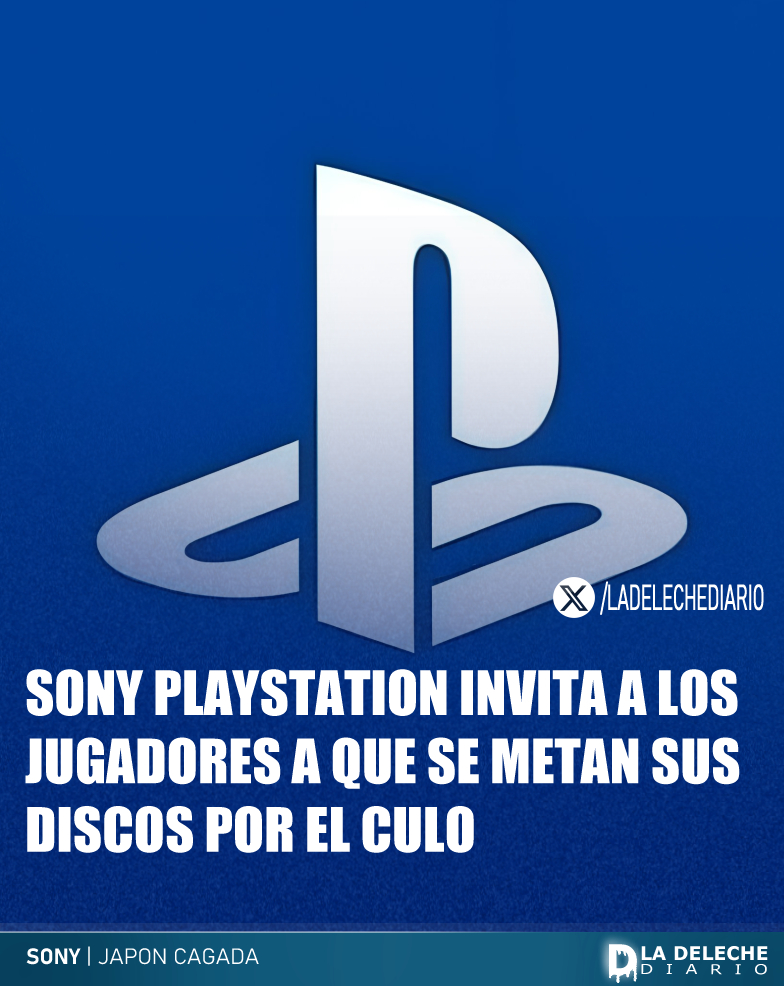 ladelechediario's tweet photo. 🚨ULTIMA HORA🚨

La compañía líder en el mercado de videojuegos Sony Playstation ante las multiples quejas de los usuarios por  la decisión de finalizar la producción de juegos fisicos da el siguiente comunicado.

'METANSE SUS DISCOS POR EL CULO' https://t.co/yplsLDFJOB