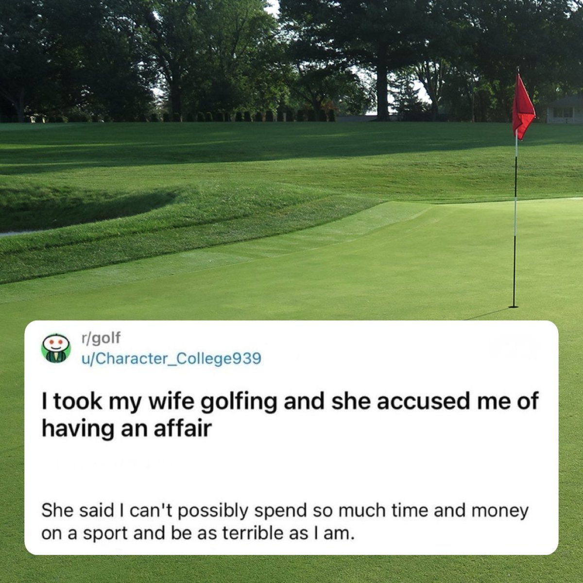 NUCLRGOLF's tweet photo. Tough scene 😬🏌️ https://t.co/uv2XNU5B3j