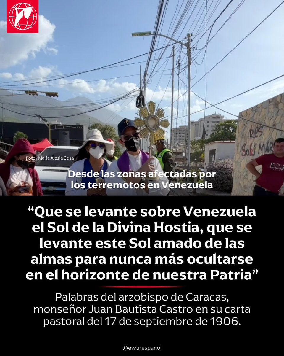 EWTNespanol's tweet photo. Se cumplen 127 años de Venezuela como República consagrada al Santísimo Sacramento.

El 2 de julio de 1899, hace 122 años, Venezuela fue consagrada al Santísimo Sacramento del altar, una iniciativa promovida por Mons. Juan Bautista Castro.

Fuente: @CEVmedios https://t.co/3AxRPy1p1P