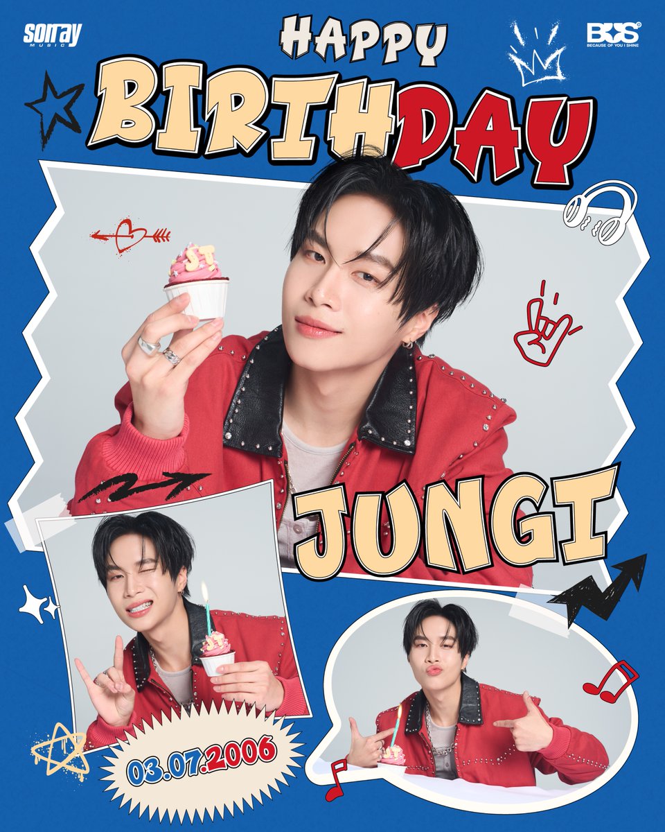 sonraymusic's tweet photo. Happy Birthday to @Jungyippy

ขอให้ปีนี้เต็มไปด้วยรอยยิ้ม และได้ทำทุกสิ่งที่ตั้งใจไว้นะครับ 🤘🏻

#HappyJUNGTDay
#JUNGT
#BUSbecauseofyouishine https://t.co/PIpU7ssLcK