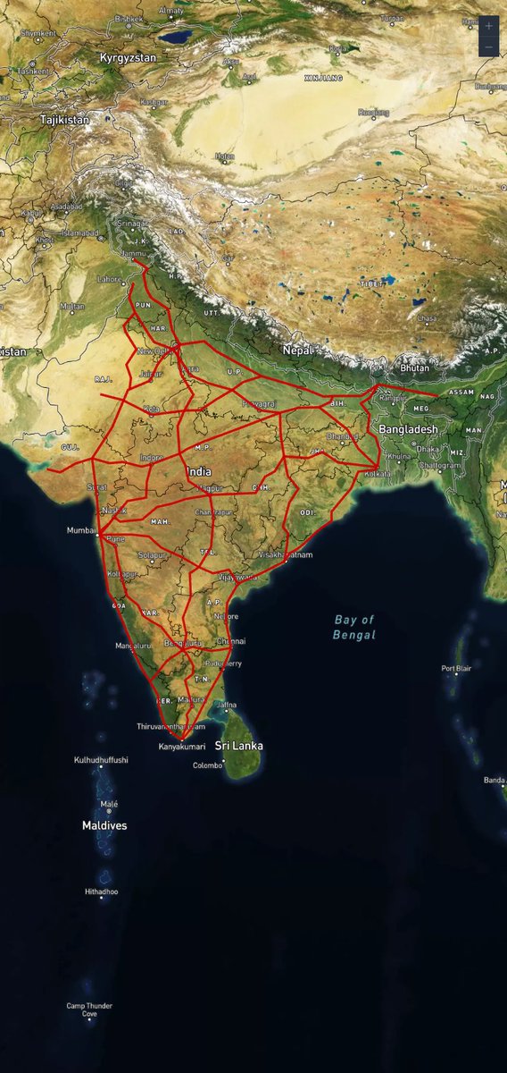 KumarSaheb_7's tweet photo. What should the routes of India's high-speed trains, dedicated freight corridors, and expressways look like. https://t.co/KqW9aintuJ