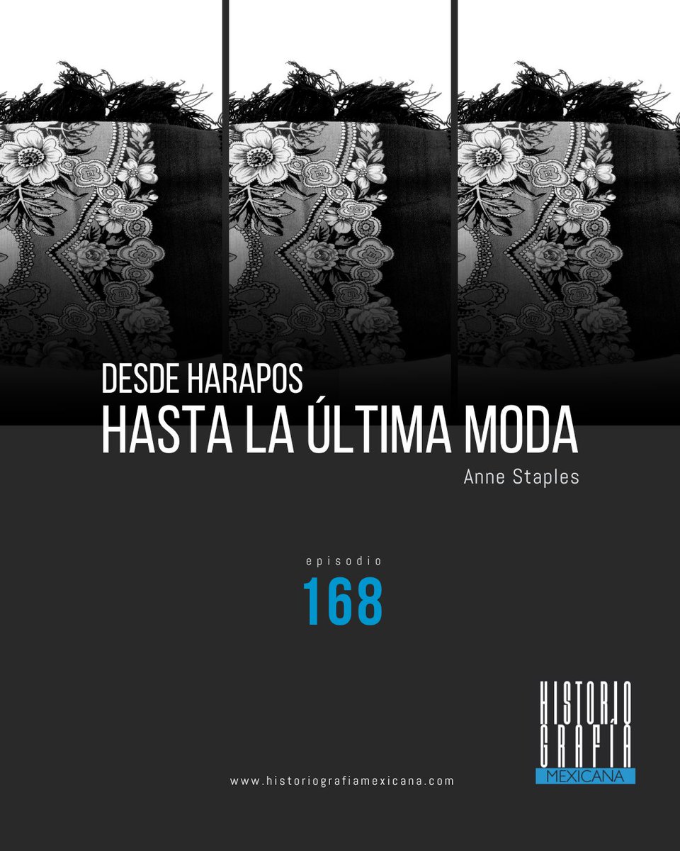 H_Mexicana's tweet photo. ¡Estreno!  

Damos lectura en voz alta a «Desde harapos hasta la última moda», de la historiadora Anne Staples, un texto que a través de la indumentaria ofrece un retrato de la vida cotidiana y las diferencias sociales del México decimonónico.

https://t.co/oCeNQqyEFK https://t.co/ryaRFNnOfd