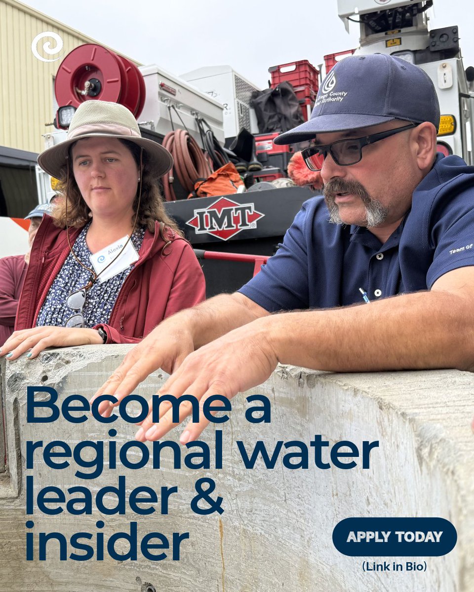 sdcwa's tweet photo. The Citizens Water Academy brings together emerging leaders and professionals from across the region to explore how the Water Authority plans, manages, and protects our life‑sustaining water supply. Apply today to join the next cohort at https://t.co/vbulhGAmBY https://t.co/FgnG9rL39o